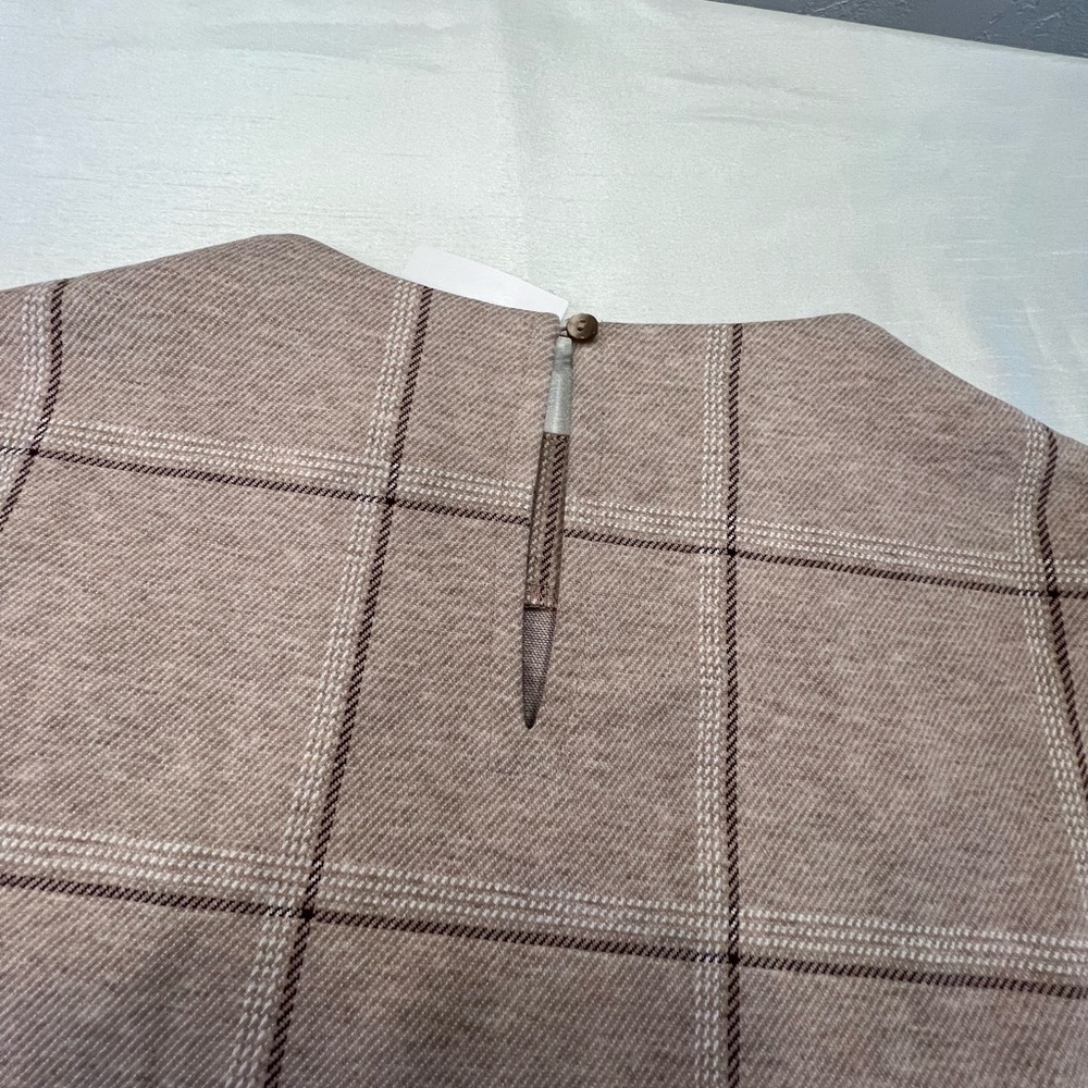 Ann Taylor Factory Taupe Grid Sweater - Picture 4 of 10